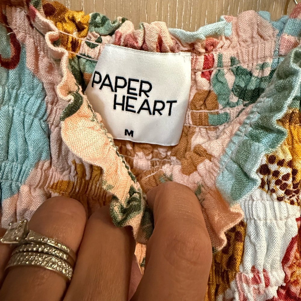 Anthropologie x Paper Heart Colorful Tropical Print Two-Piece Set - Picture 3 of 9